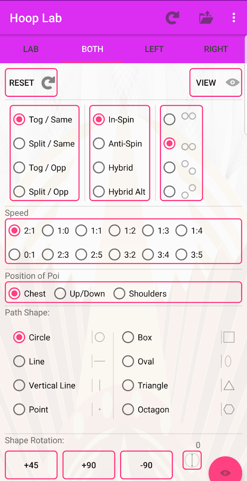 Screenshot of the Hoop Twinz LAB Android app, from its Google Play listing